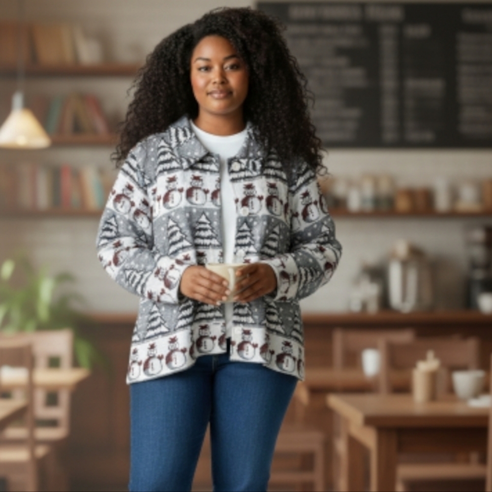 NWOT Vintage Bedford Fair Tapestry Christmas/Winter Jacket